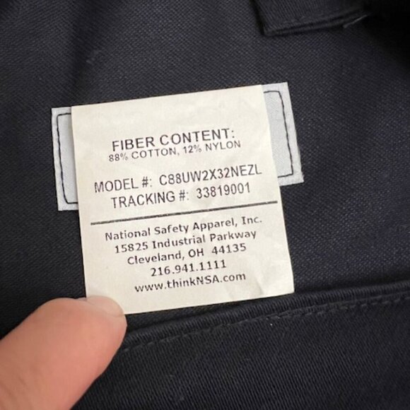 National Safety Apparel 20 Cal Ultrasoft Arc Flash FR Coveralls Size 2XL 32" - Picture 10 of 10